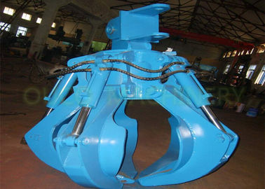 Hydraulic Orange Peel Grab , Strong Body Mechanical Grab Bucket For Coal Clinker